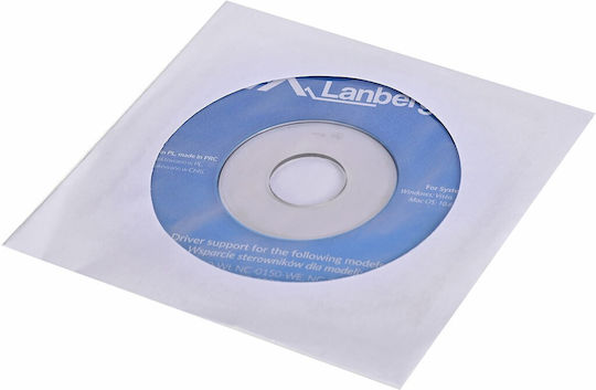Lanberg NC-0150-WE Αντάπτορας Δικτύου USB με Ασύρματη Σύνδεση Wi-Fi 150Mbps και Αποσπώμενη Κεραία