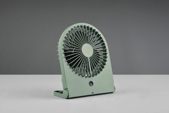 Trio Lighting USB Office/Home Fan with Lighting Green R044-49