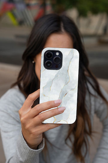 Sonique Marble Serie Hülle für Xiaomi Redmi 9t Weiß 01