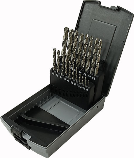 SKS Tools Σετ 19 Τρυπάνια HSS για Μέταλλο
