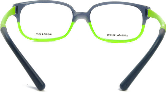 Minima Children's Plastic Eyeglass Frame Gray MINJ23CJ19