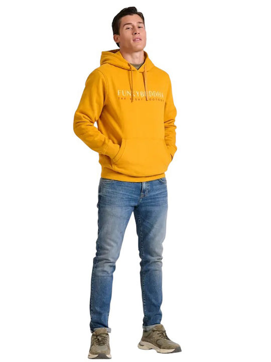 Sweatshirt with Hood Mustard Yellow