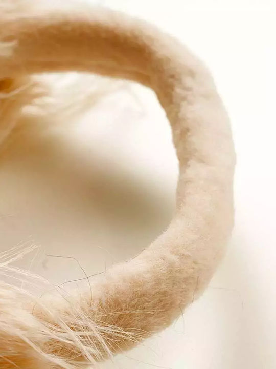 Ohrenschützer Pelz Beige