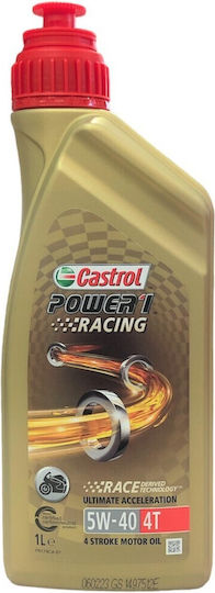 Castrol Power 1 Racing 4T Motorcycle Oil for Four-Stroke Engines 5W-40 1lt