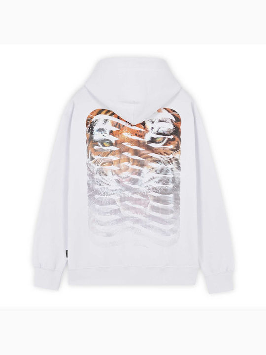 Propaganda Sweatshirt with Hood White