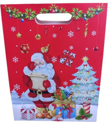 Christmas Gift Wrapping Bag 32x25x10cm 1 Piece