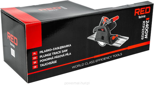 Kreissäge 2400 W 5200 U/min Rot Technic Rtpz0129