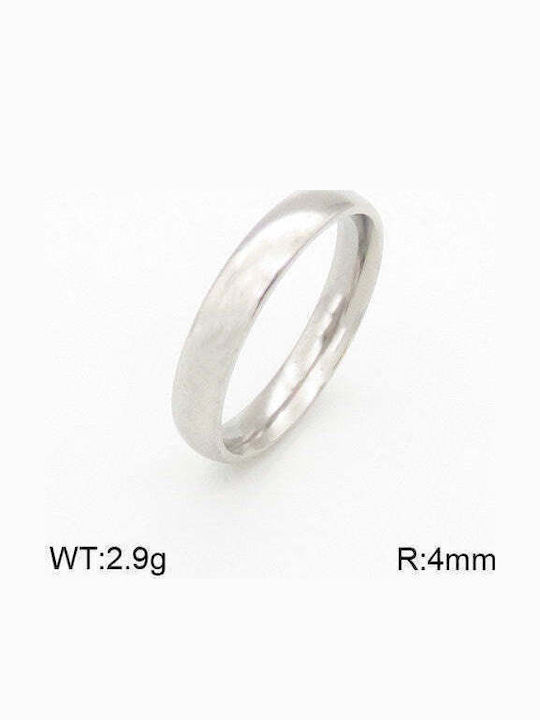 Charmy Ring Small Wedding Band made of Steel
