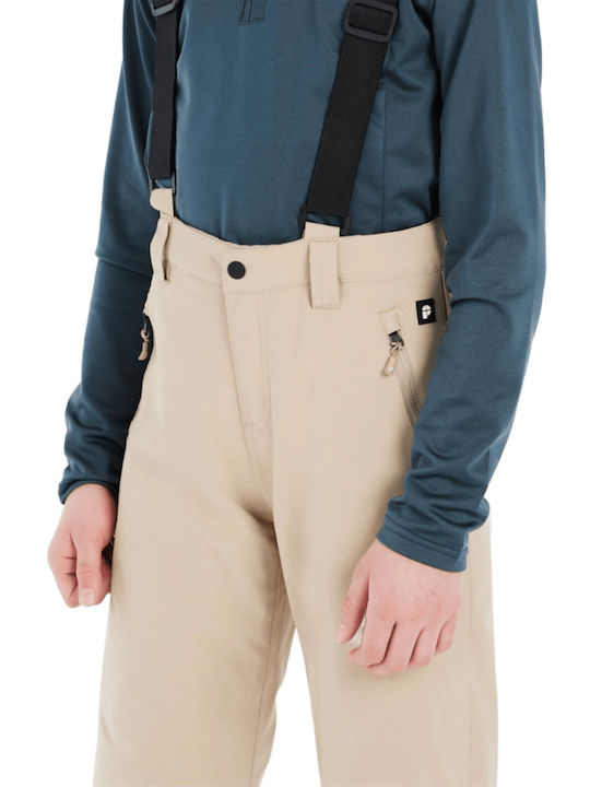 Protest Spiket 4810200-567 Kids Dungarees for Ski & Snowboard Beige