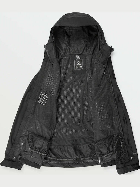 Volcom Dua G0652507-BLK Ανδρικό Μπουφάν Gore-Tex για Σκι & Snowboard Μαύρο