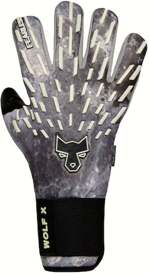 Fearless Goalkeepers Wolf X Adults Goalkeeper Gloves Gray