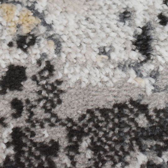 Saray Home Springs Spg02 Teppich Rechteckig Synthetisch,Polyester/Cotton/Leather Ivory-Dark Grey