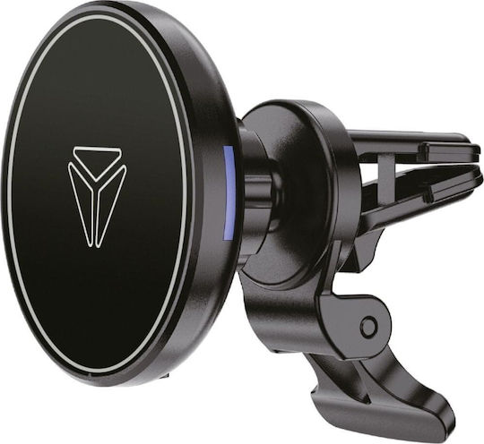 Yenkee Yenkee Ysm 615 Car Mobile Mount with Magnet and Wireless Charging Black