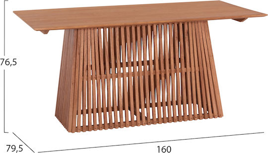 Frantz Маса За Трапезария Кафява 160x79.5x76.5см Frantz Маса За Трапезария Кафява 160x79.5x76.5см