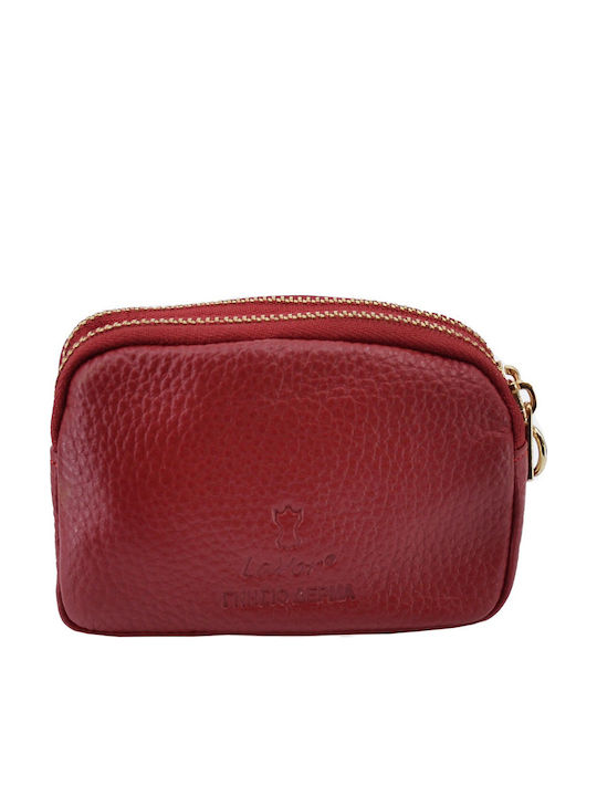 Leather Women's Wallet Classic Red