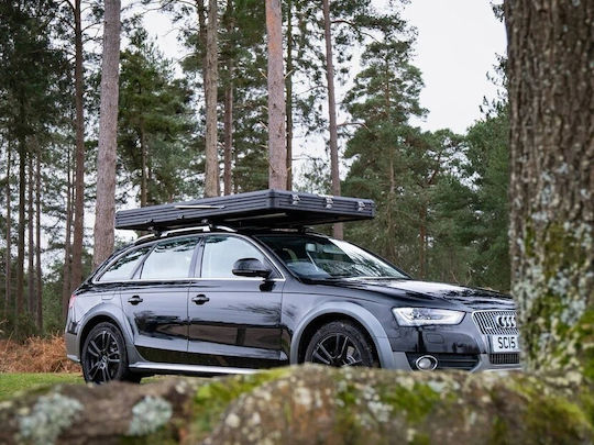 TentBox Cargo 2.0 Automatic Къмпинг Палатка за Автомобил Черна 4 Сезона за 2 Човека 215x130x145см