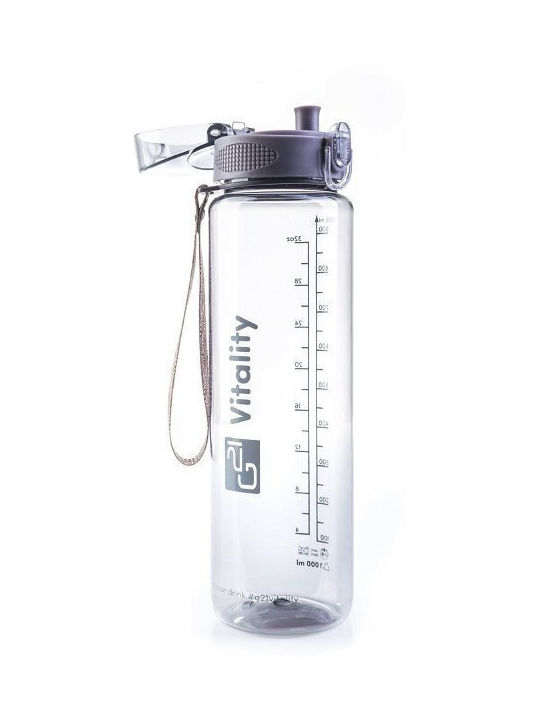 G21 Παγούρι Πλαστικό 1000ml Γκρι