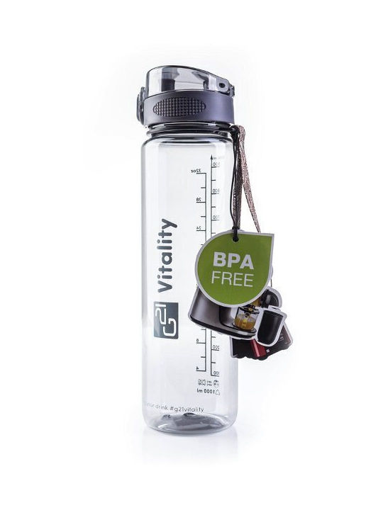 G21 Παγούρι Πλαστικό 1000ml Γκρι