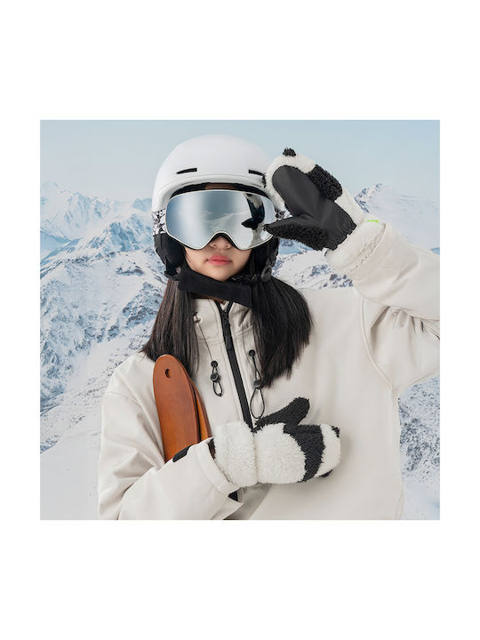 Qunature Kinder Ski- & Snowboardhandschuhe Schwarz