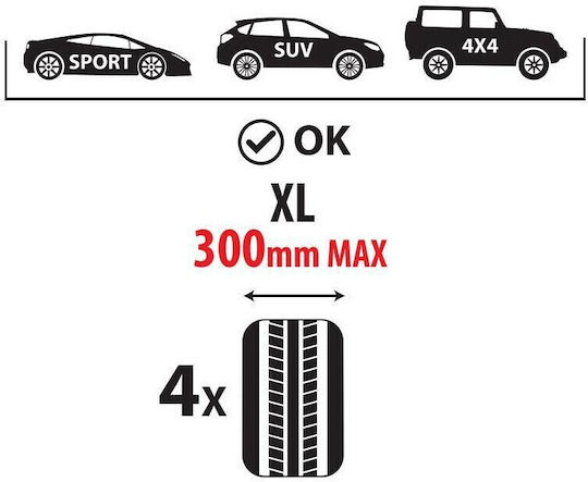 Lampa Wall Mount Tire Rim Supports XL 150kg Max 128x75x56cm Φ3.2cm Installation Kit Lampa 1 Piece L1597.0