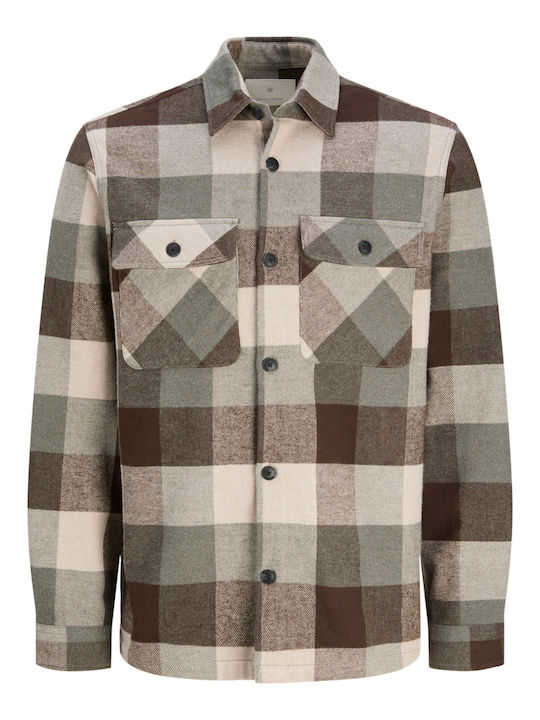 Jack & Jones Overshirt Bumbac Cămașă Agave Green