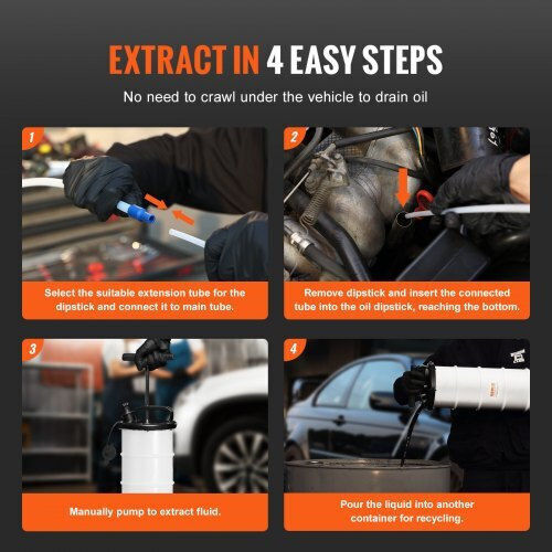 Vevor Fluid Extractor 6.5L Manual Oil Change Pump for Cars Sdcyq7lsd6128gihsv0