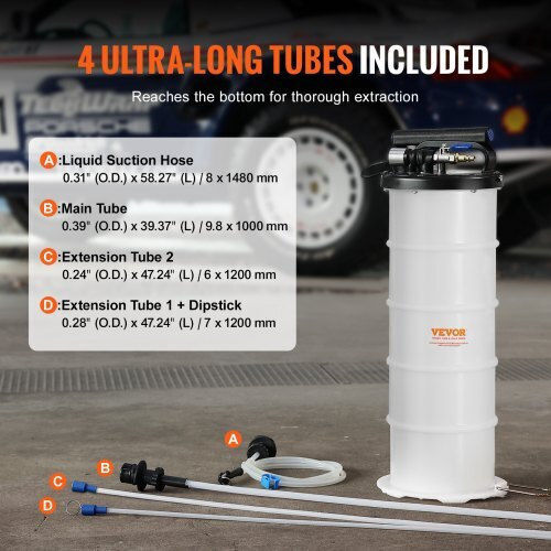 Vevor 6.5L Pneumatic Manual Fluid Extractor Oil Change for Cars Sdcyq7lqd20083x6nv0