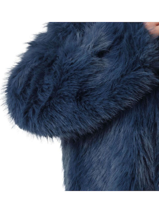 Women's Short Fur Blue