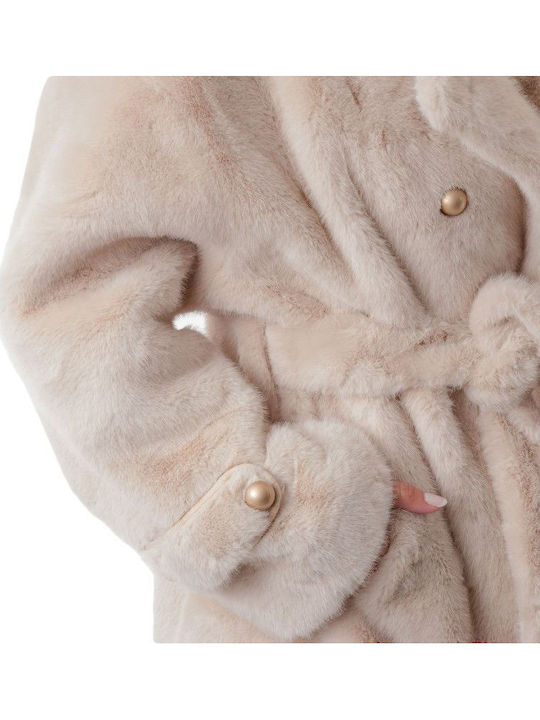 Women's Short Fur Beige