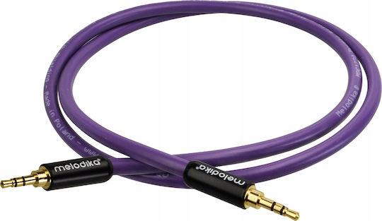 Melodika 3,5mm Klinkenkabel 3,5mm Stecker - 3,5mm Stecker Schwarz 12m