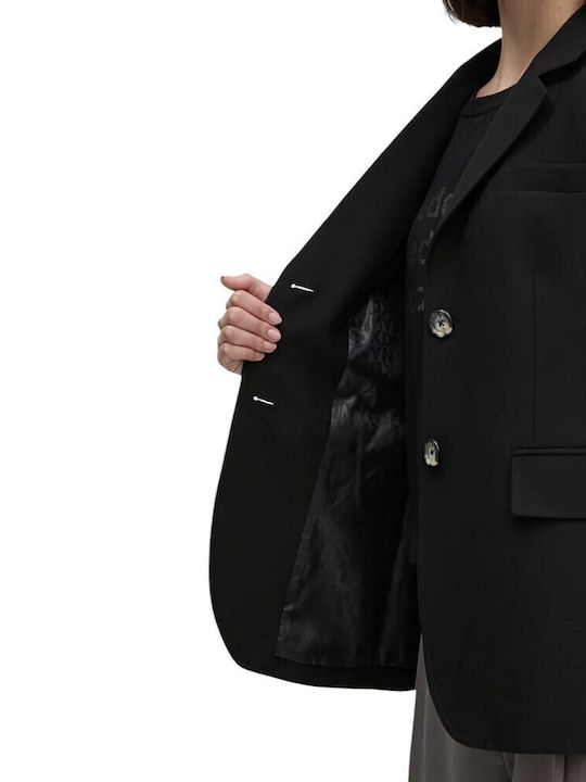 DKNY Damen Blazer Schwarz