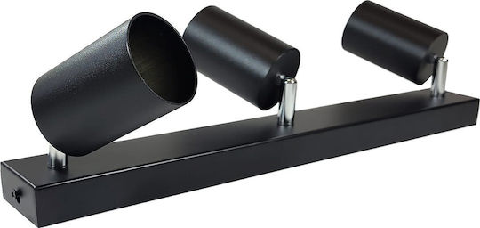 Masterled Leuchte Dreifach Spot in Schwarz Farbe