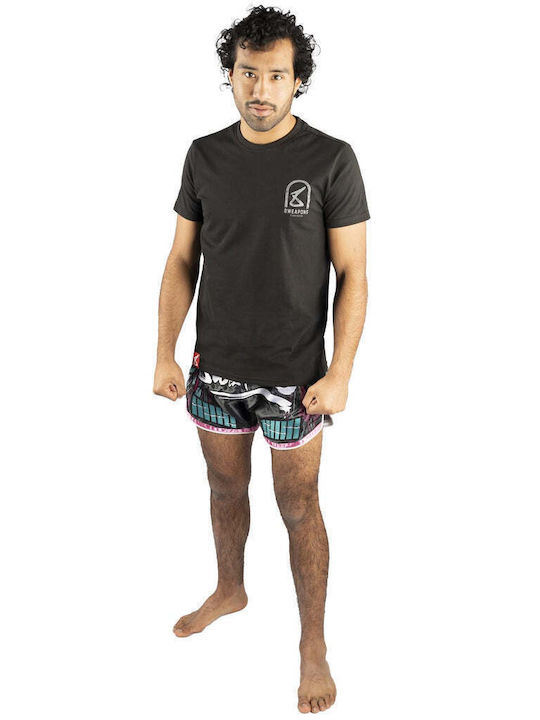 8 Weapons Short Sleeve Shirt 8010054 for Muay Thai Black