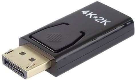 PremiumCord Μετατροπέας DisplayPort / HDMI male σε DisplayPort / HDMI female Χρυσό 1τμχ
