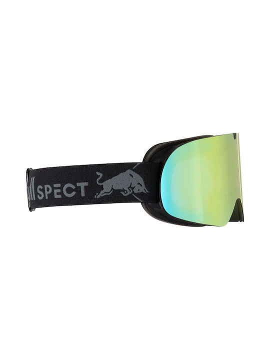 Red Bull Spect Ski- & Snowboardbrille Erwachsene Schwarz mit Linse in Mehrfarbig Farbe