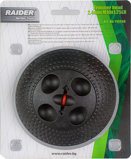 Raider Brush Cutter Head 2.4mm M10x1.25lh