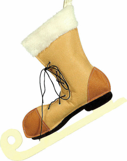 Lianos Weihnachtliche Figur Stiefel Gelb 20x20cm