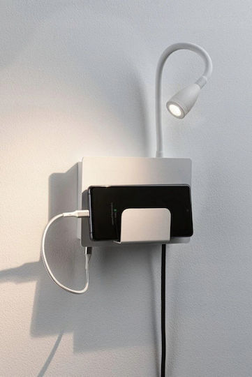 Leuchte Wand Steckdose mit Integrierter LED und Warmweißes Licht