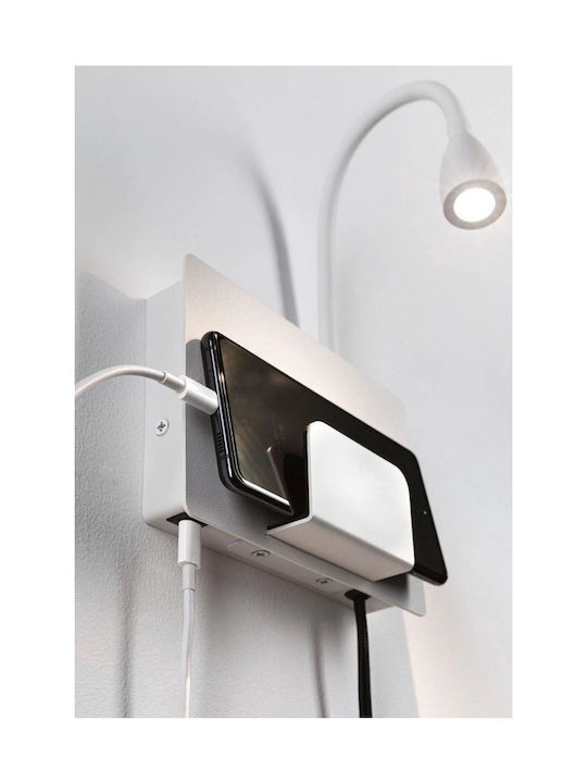 Lamp Wall Socket with Integrated LED and Warm White Light