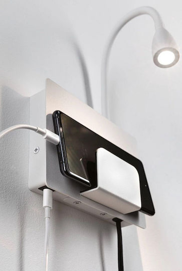 Leuchte Wand Steckdose mit Integrierter LED und Warmweißes Licht