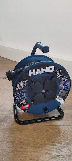 Plastrol mit Kabel 30m Durchmesser 3 x 1.5mm² Wasserdicht Blau