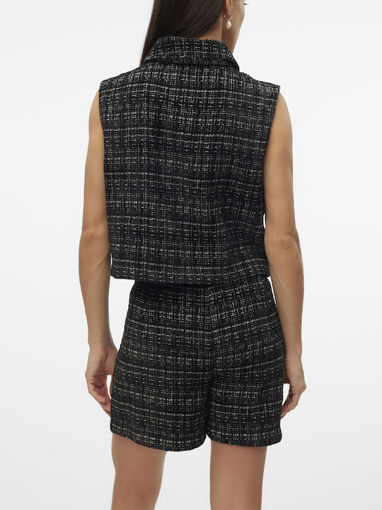 Vero Moda Women's Vest with Buttons Black