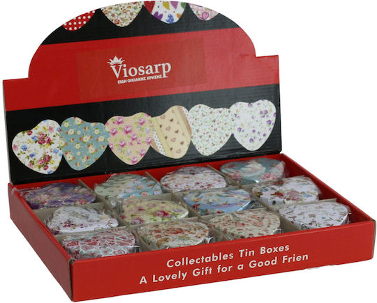 Heart-Shaped Metal Box 7x7x4cm Viosarp 5206753027591