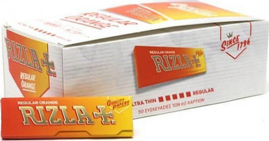 Rizla Regular Orange Χαρτάκια Στριφτού Τσιγάρου 60 φύλλα 1τμχ