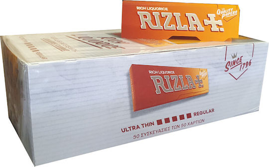 Rizla Regular Χαρτάκια Στριφτού Τσιγάρου Γλυκόριζα 50 φύλλα 1τμχ
