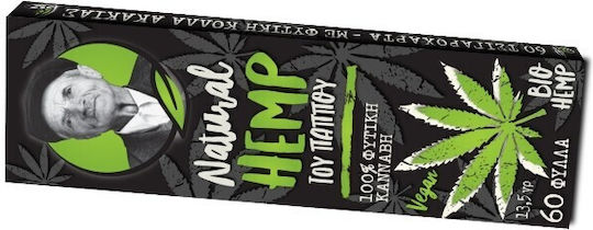 Tou Pappou Natural Hemp Zigarettenpapier 60 Blätter 1Stück