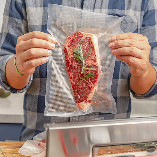 Pungi pentru Vidat Alimente Zafit, 50 Bucăți 20 X 30 Cm Reutilizabile Durabile Sous Vide Sigur pentru Mașina de Spălat Vase Fără BPA Transparent