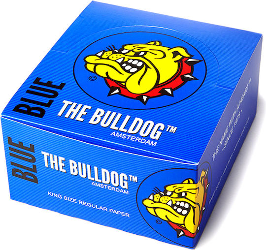 The Bulldog Amsterdam Blue Листчета за свиване на цигари Slim King Size 33 листове 1бр
