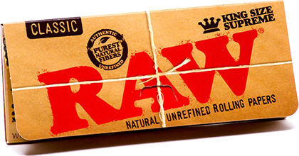 Raw Classic Χαρτάκια Στριφτού Τσιγάρου King Size 40 φύλλα 1τμχ