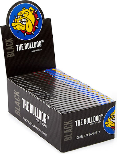 The Bulldog Amsterdam Black Zigarettenpapiere 1+1/4 50 Blätter 50Stück